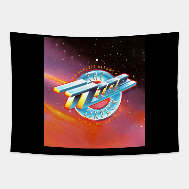 The ZZ top Sixpack Tapestry by Ninjuhdelic