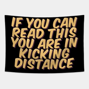 If You Can Read This You Are in Kicking Distance Tapestry