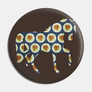 I Heart Horses Pin