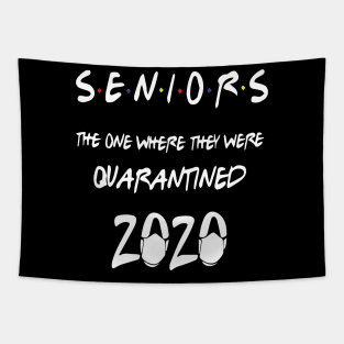 Senior Class Of 2020 Graduation Funny Quarantine Tapestry