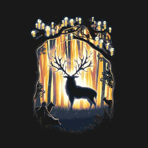 Disover Deer God Please Save Our Forest - Anime - T-Shirt