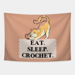 Eat. Sleep. Crochet. Tapestry