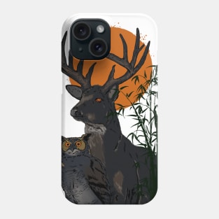 Deer and Owl Phone Case