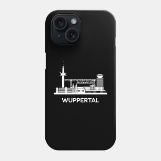 Wuppertal Skyline, white Phone Case