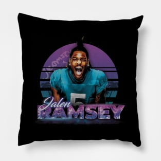 Jalen Ramsey Miami Neon Pillow