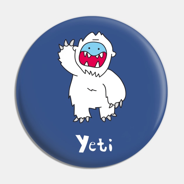 Yeti Pin by ptdoodles