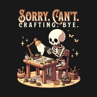 Funny Crafting Skeleton T-Shirt