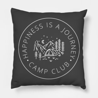 Happiness Is a Journey: Discover Joy in Every Step Pillow