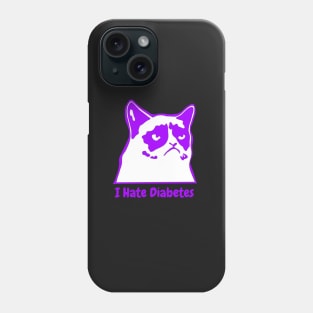 I Hate Diabetes Purple Phone Case
