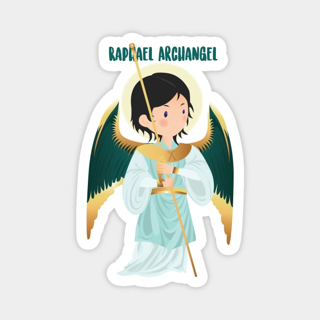San Rafael Arcángel. Raphael Archangel. Magnet by AlMAO2O