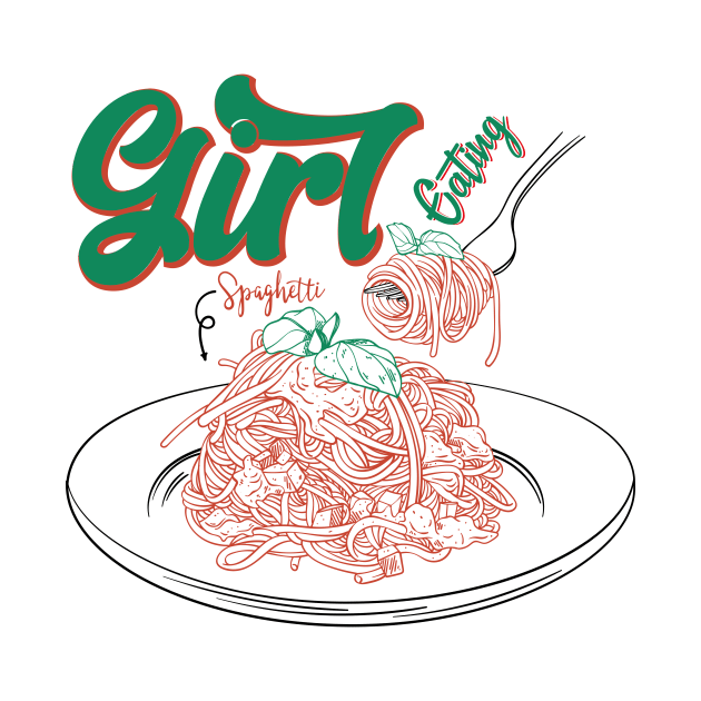 Girl Eating Spaghetti by GShow