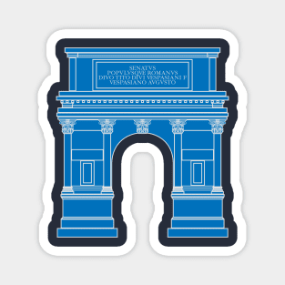 Arch of Titus (blue) Magnet