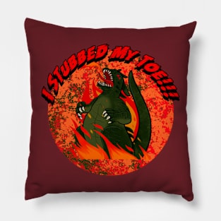 I Stubbed My Toe Graphic Pillow