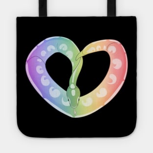 Ball Python Heart (Pride Design) Tote