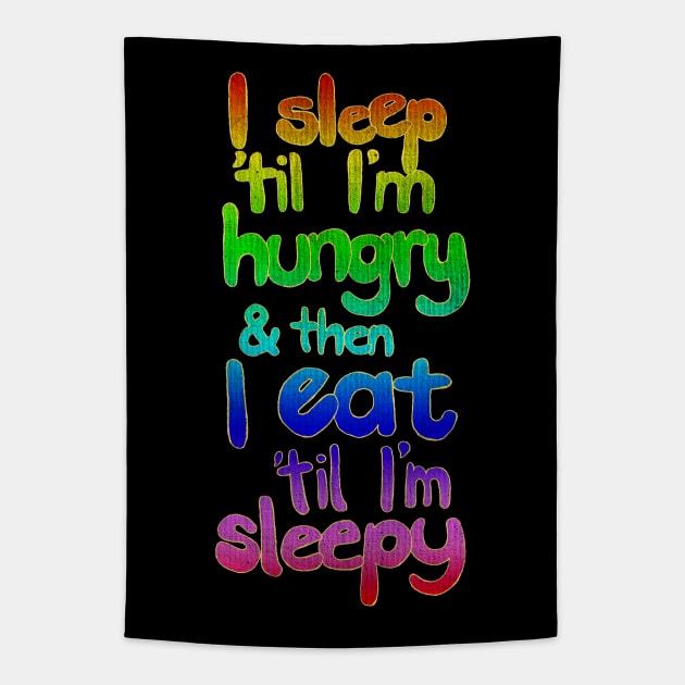 Sleepy / Hungry Tapestry by micklyn