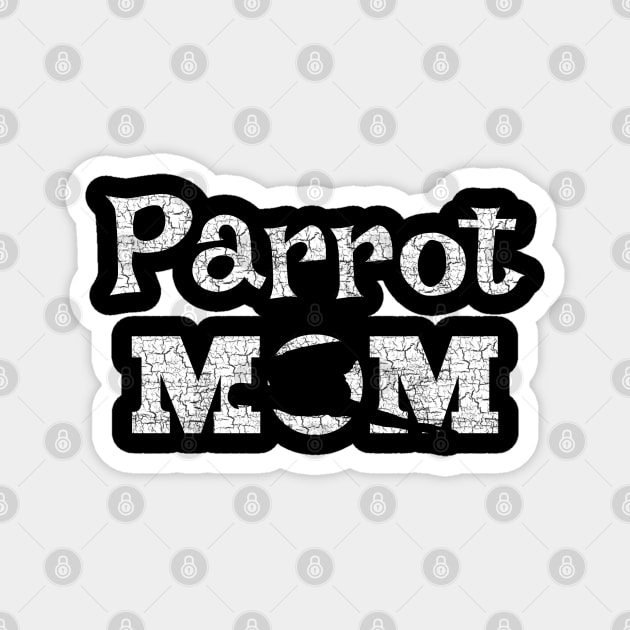 Parrot Mom Macaw Distressed Magnet by Einstein Parrot