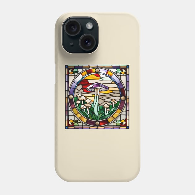Purple Majesty Stained Glass Phone Case by Xie
