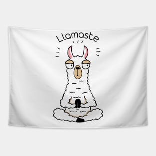 Llama yoga pose Tapestry