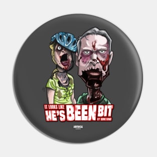 Zombie Bike Couple Pin