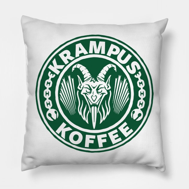 krampus koffee Pillow by idontwannawait