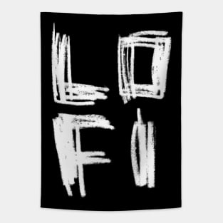 Lo Fi Hand Typography LOFI Tapestry