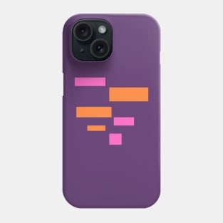 Orange Pink Rectangle Phone Case