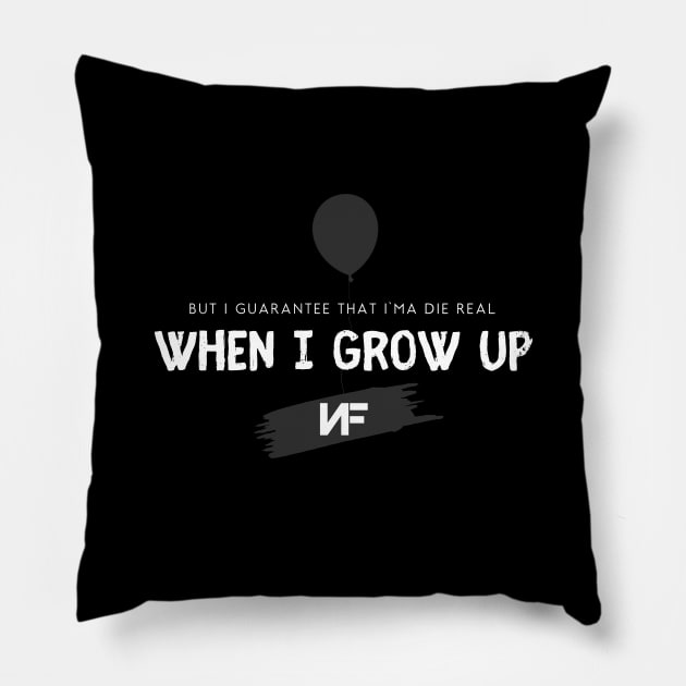 When I Grow Up Pillow by usernate