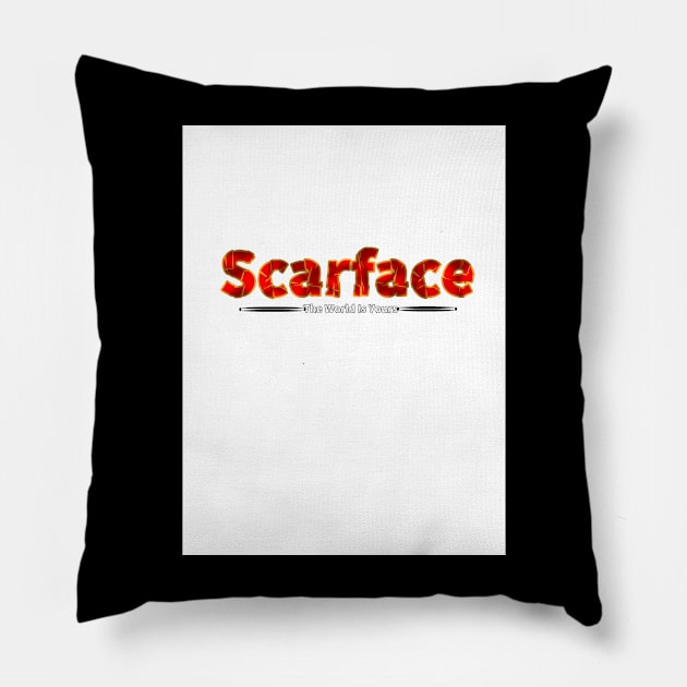 scarface tshirt Pillow by Ulin-21