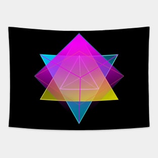 Overlapping Colorful Geometrics Tapestry