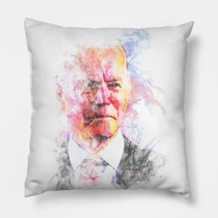 Joe biden pop art illustration Pillow