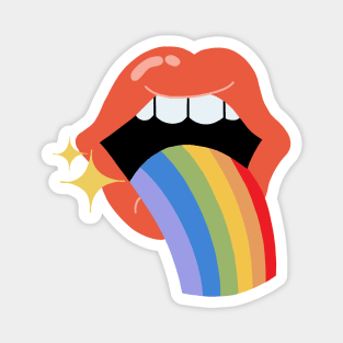 Rainbow Puke LGBT Pride Magnet