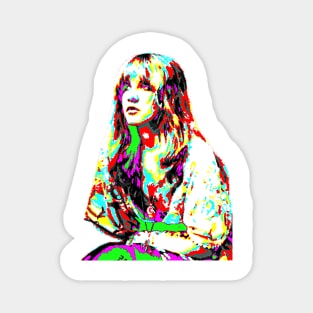 Stevie Nicks Psychedelic Retro Fan Art Magnet