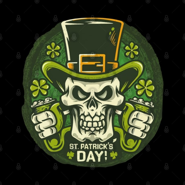 St. Patrick's skull by MercurialMerch