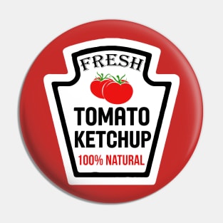 Halloween Condiment Ketchup Funny Family Matching Costume Pin