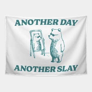 Another Day Another Slay Graphic T-Shirt, Retro Unisex Adult T Shirt, Funny Bear T Shirt, Meme Tapestry