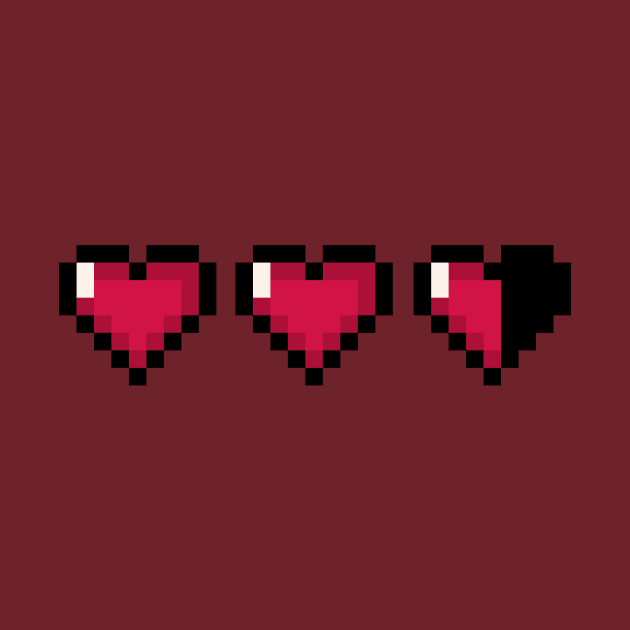 Video Game Hearts – Almost Full Health by ExtraMedium