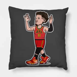 Trae Young Cartoon Style Pillow