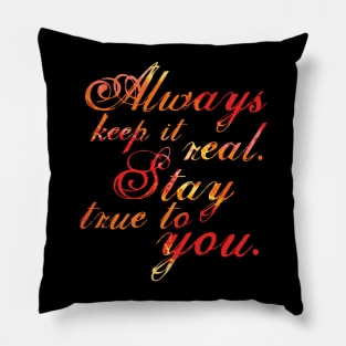 Keep It Real - Red Pillow