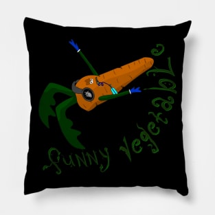 carrot-funny vagetable Pillow