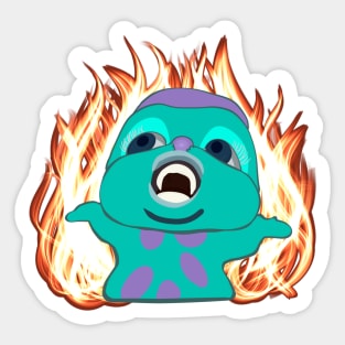 Fire Bibble - Meme - Sticker