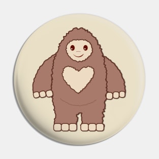 Cute Bigfoot love Pin