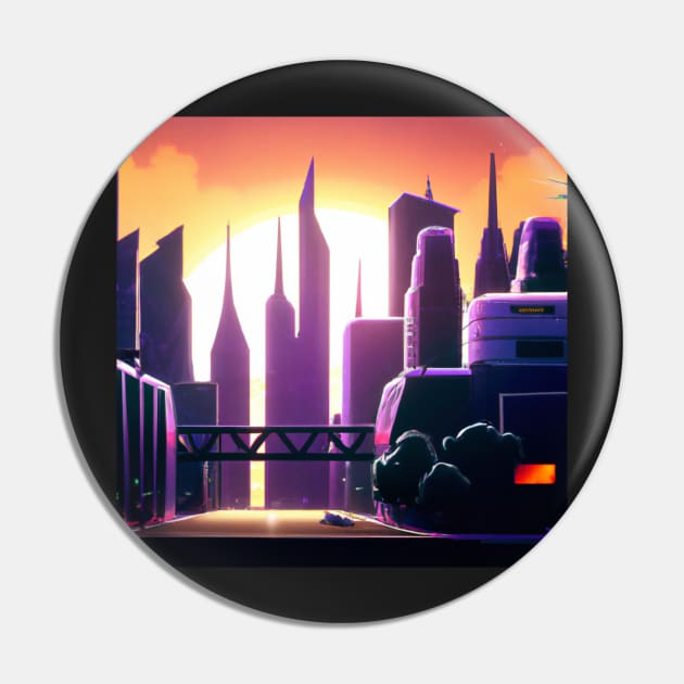 Sunrise in the city Pin by SJG-digital