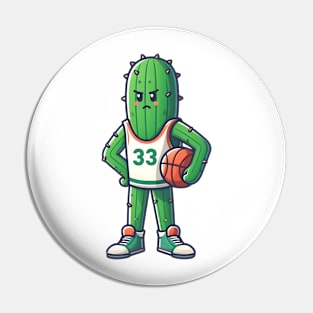 Cactus Slam Dunk Pin