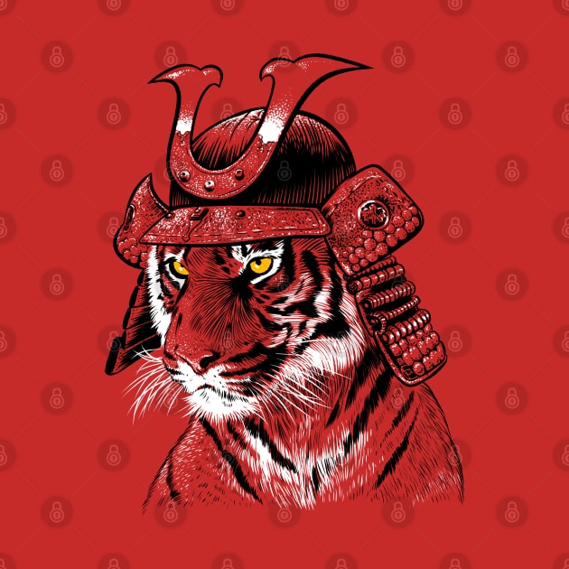 Samurai Sketch Tiger by albertocubatas