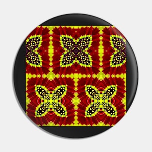 Red Yellow Chrysanthemum Pattern Number 18 Pin