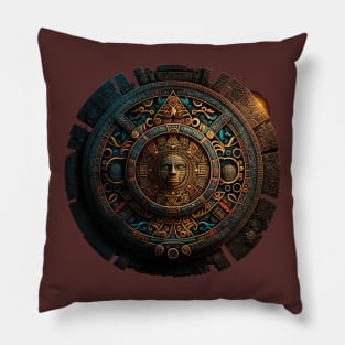 Aztec or Mayan Calendar Maya Men Women Kids Pillow