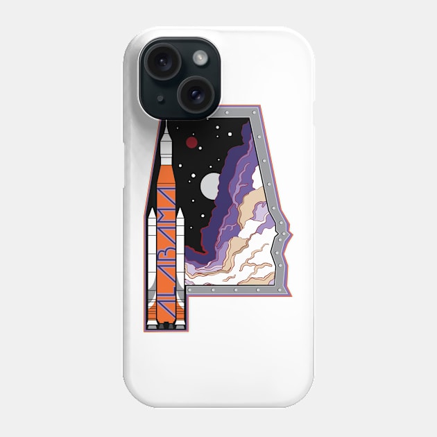 Space by State: Alabama Phone Case by photon_illustration