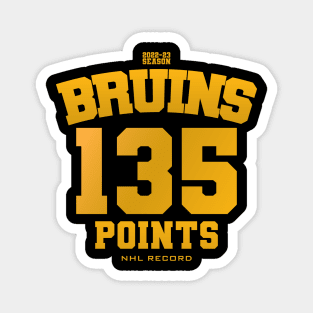 Bruins NHL Record 135 Magnet