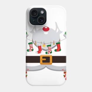 Social Worker Claus Santa Christmas Costume Pajama Phone Case