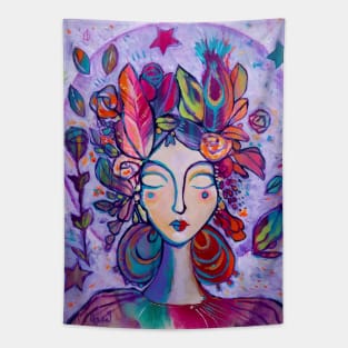 Lavender Goddess Tapestry